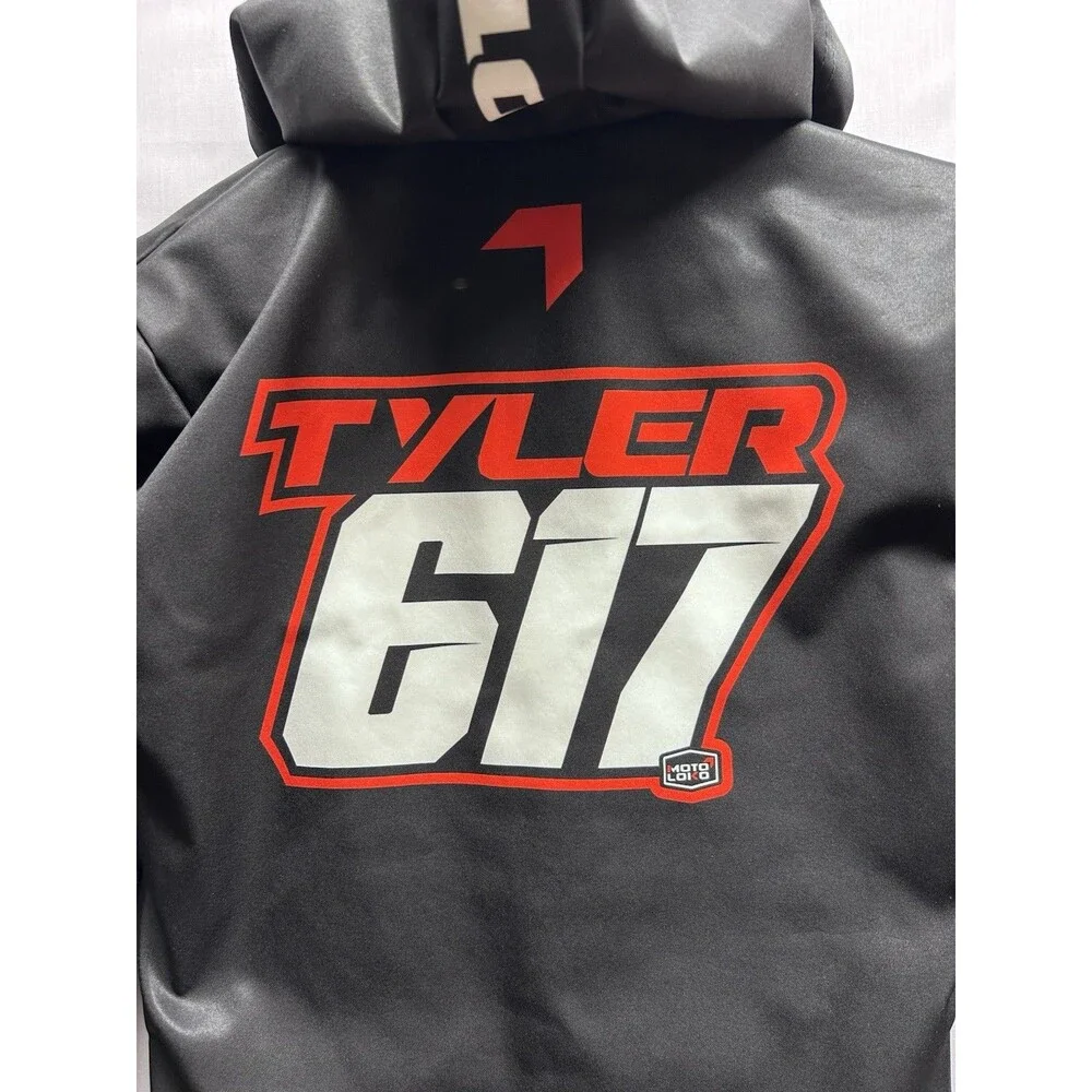 Moto Loco YL Kids Black Softshell Motorcycle Dirt Bike Racing Jacket “Tyler 617”
